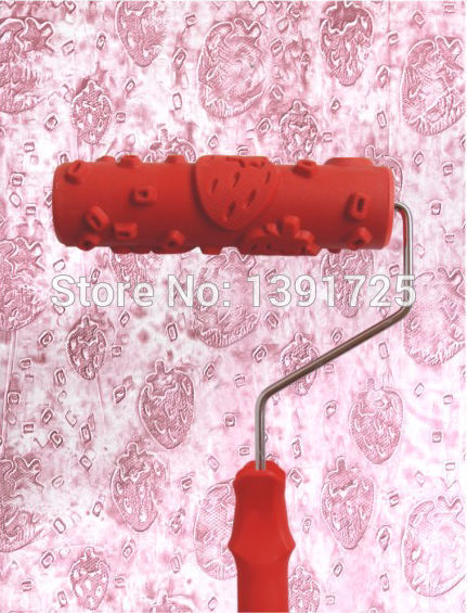   7 ġ ü   Ʈ ѷ  Ʈ   Ʈ ѷ (235T)/Free shipping Paint tool Decorative Paint Roller  for Wall decoration 7inch Liquid Wallpaper Pa